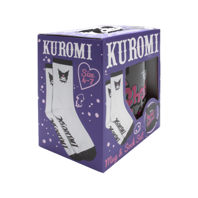 Kuromi dárkový set (hrnek a ponožky)
