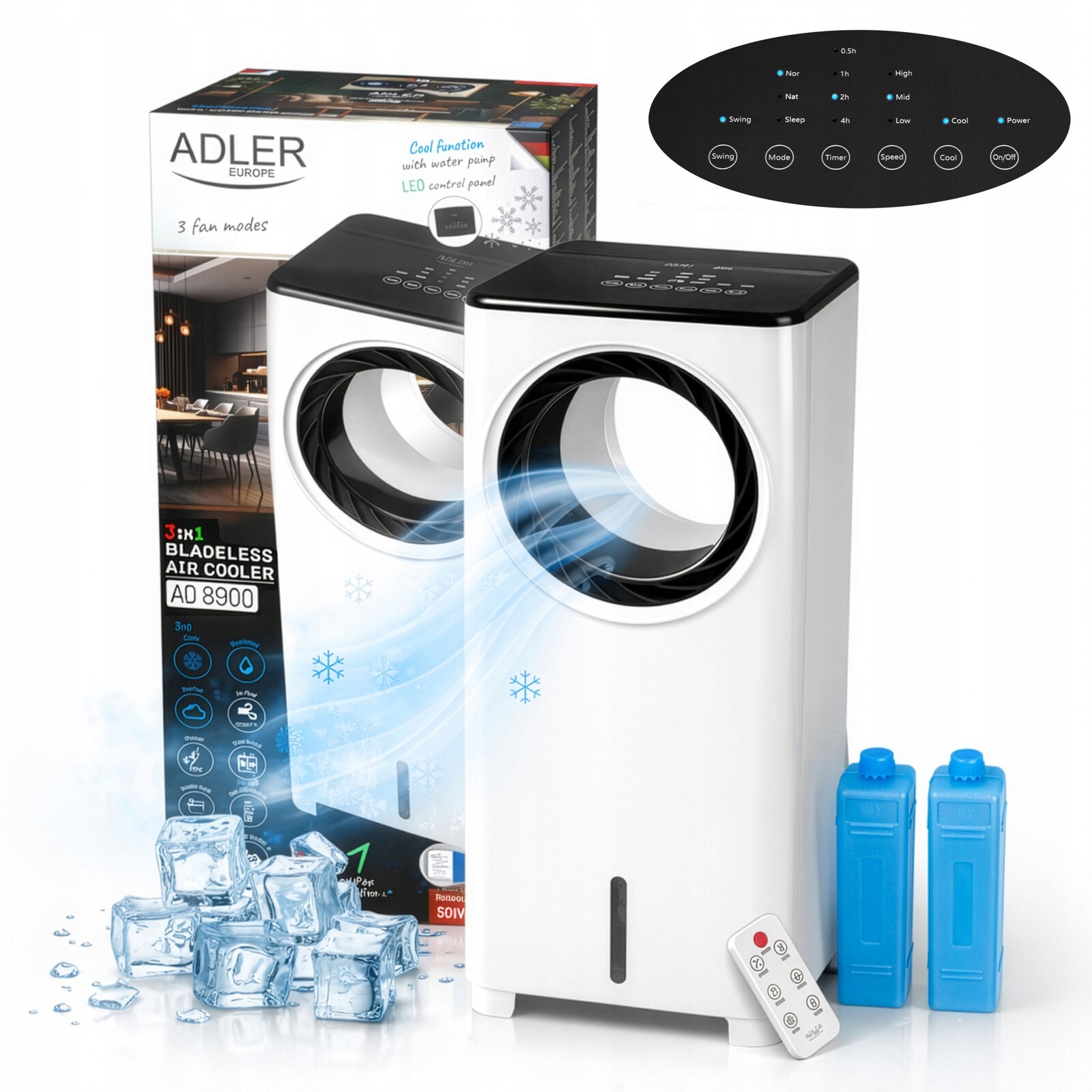 Mini Klimatizace Vodní Ventilátor Přenosný Zvlhčovač Čistič Vzduchu Pilot