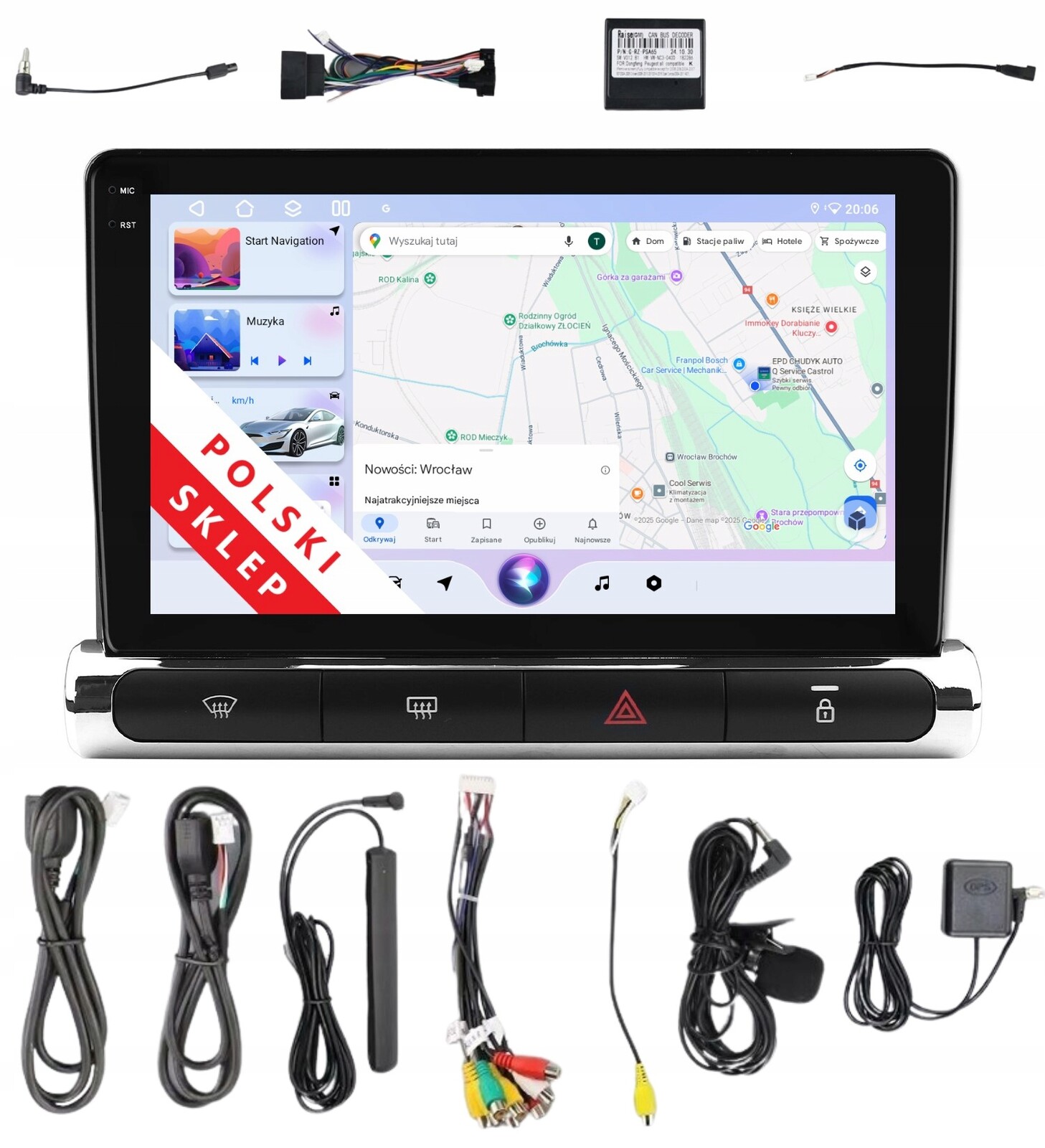 Rádio Navigace 2DIN Android Citroen C3 III C3 Aircross A 6/128 Gd Lte Dsp