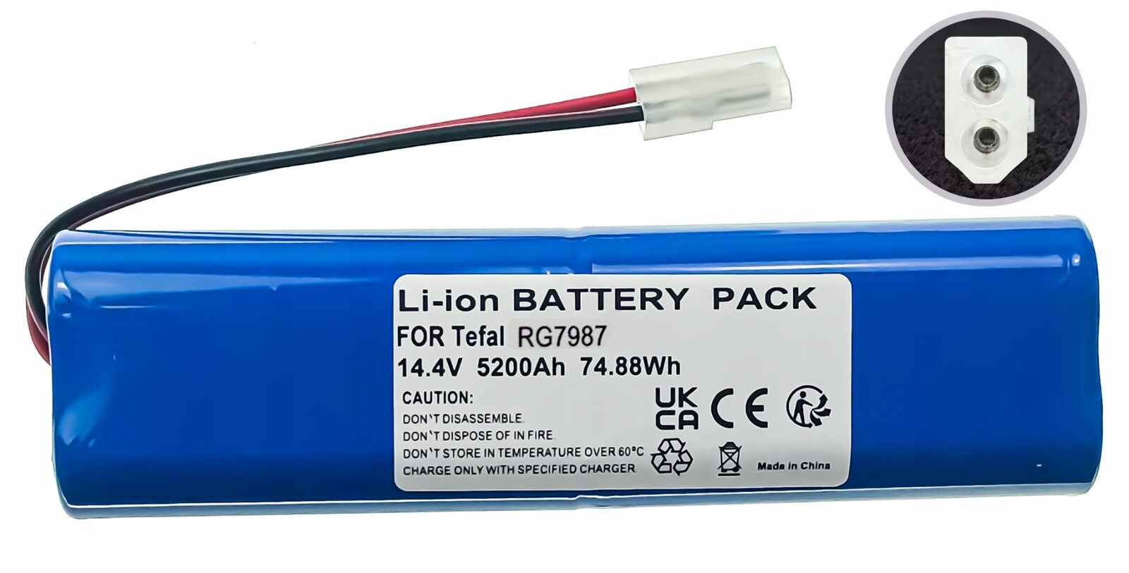 Nová baterie RG7987 Female pro Tefal X-plorer Serie 95 Total Care RG7987