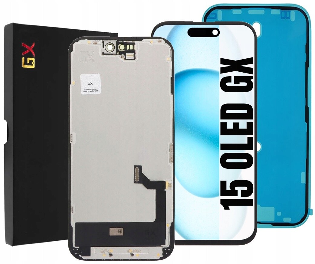 Displej Pro Iphone 15 Oled Gx Obrazovka Těsnění