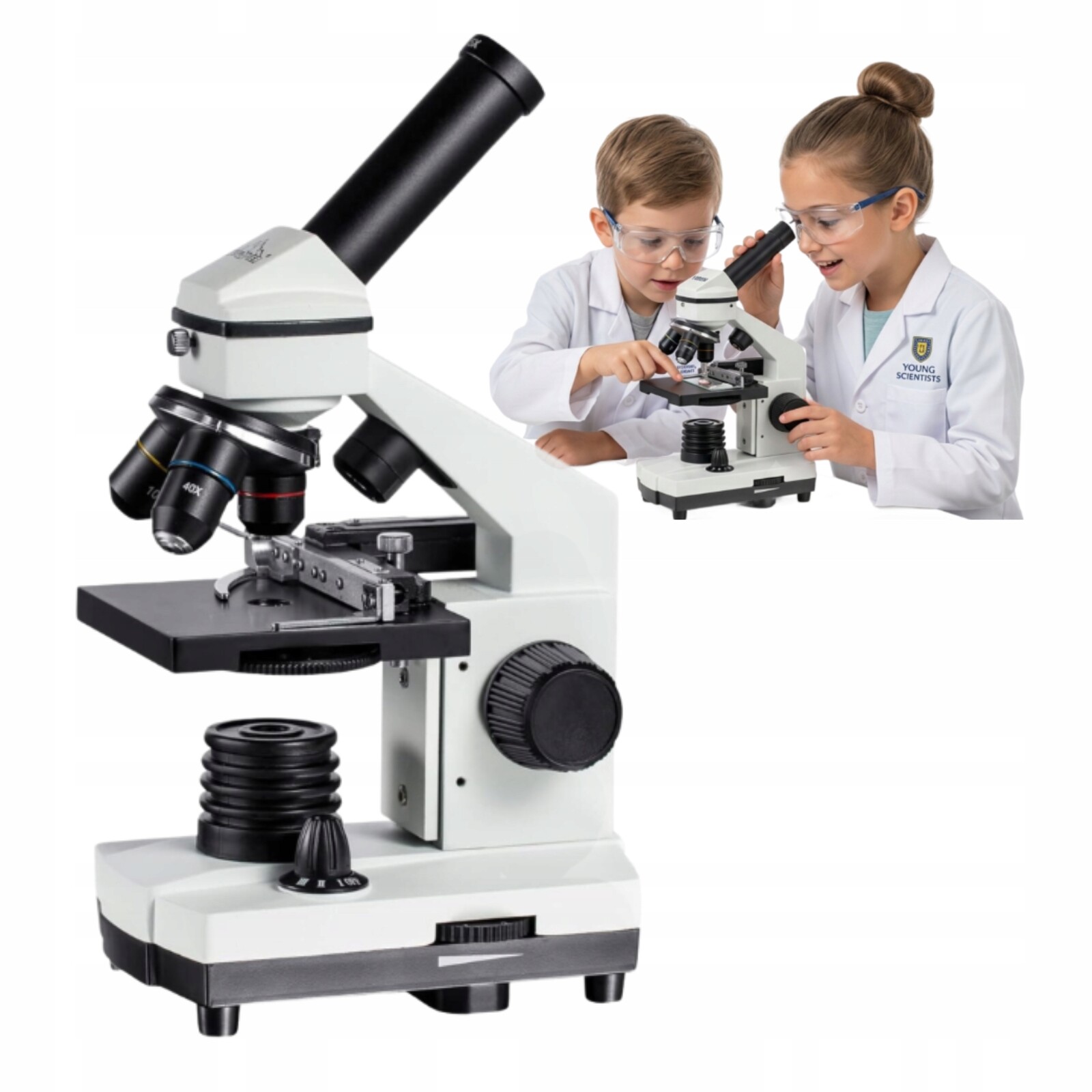 Mikroskop pro děti Vzdělávací školní biologická sada Učení teenagerů