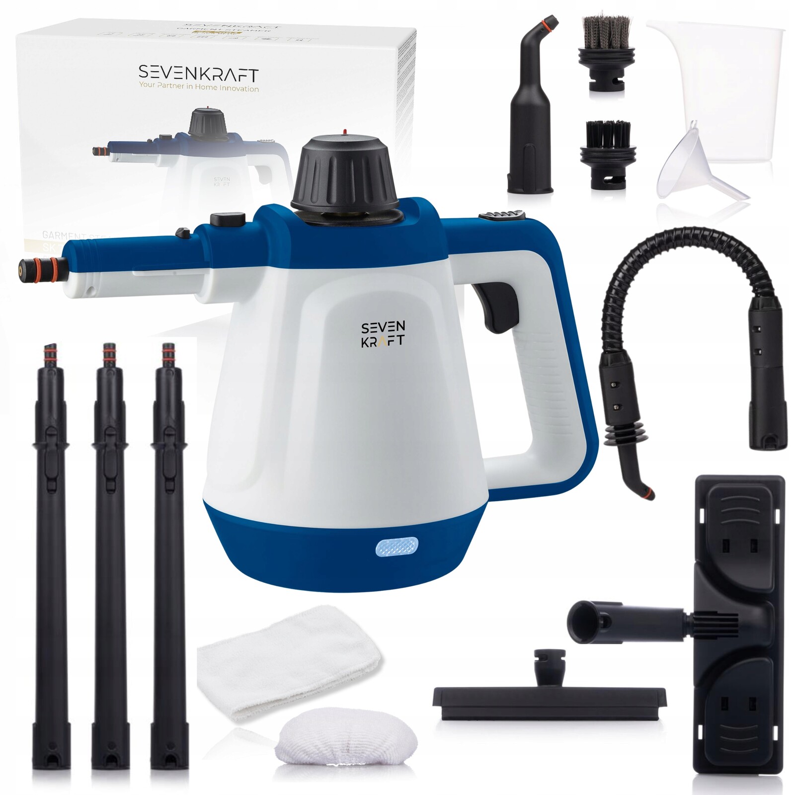 Parní Čistič Na Okna Parní Mop 2000W 3,5bar Velký Set