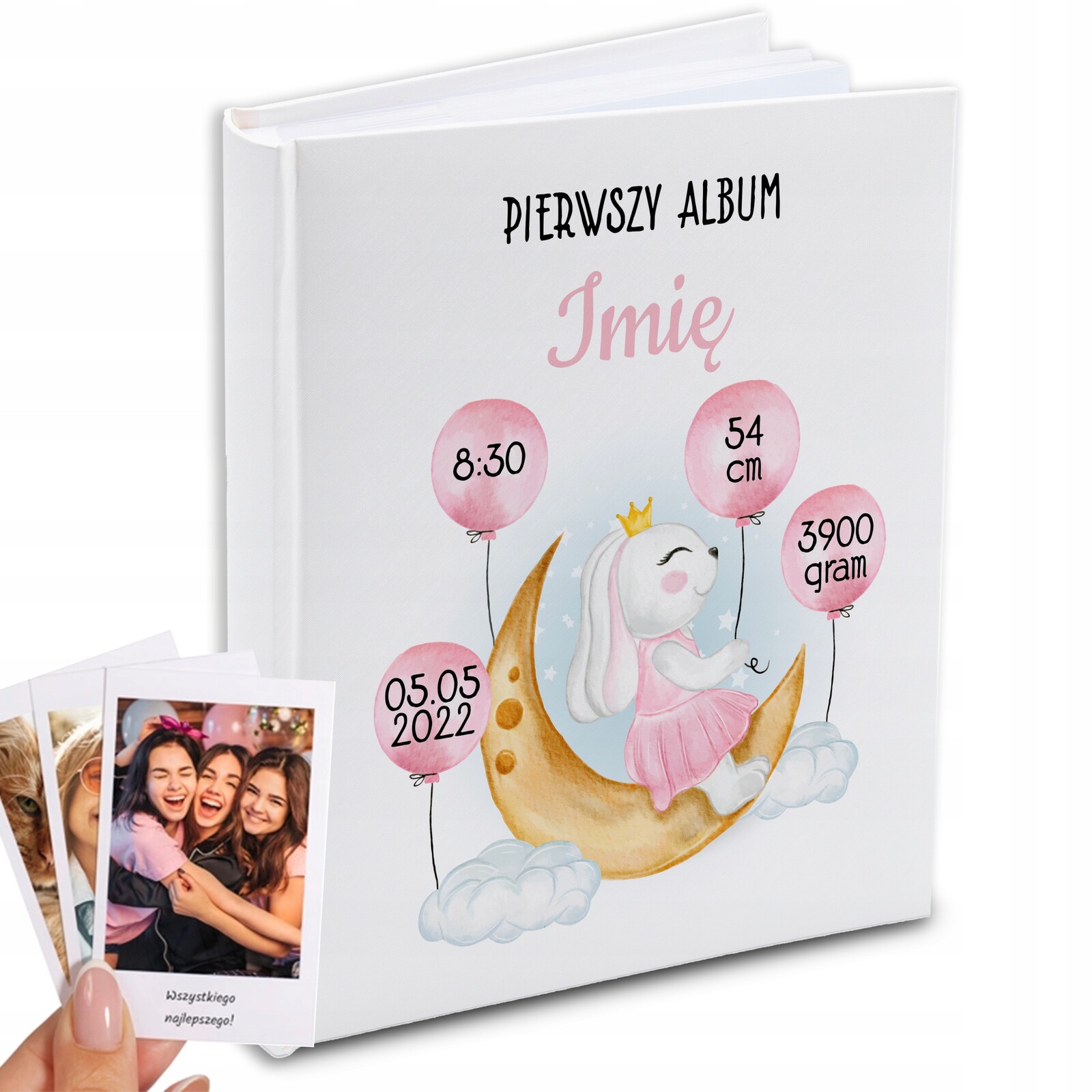 Album pro dítě První Album Bílý s kapsami Dárek k narozeninám