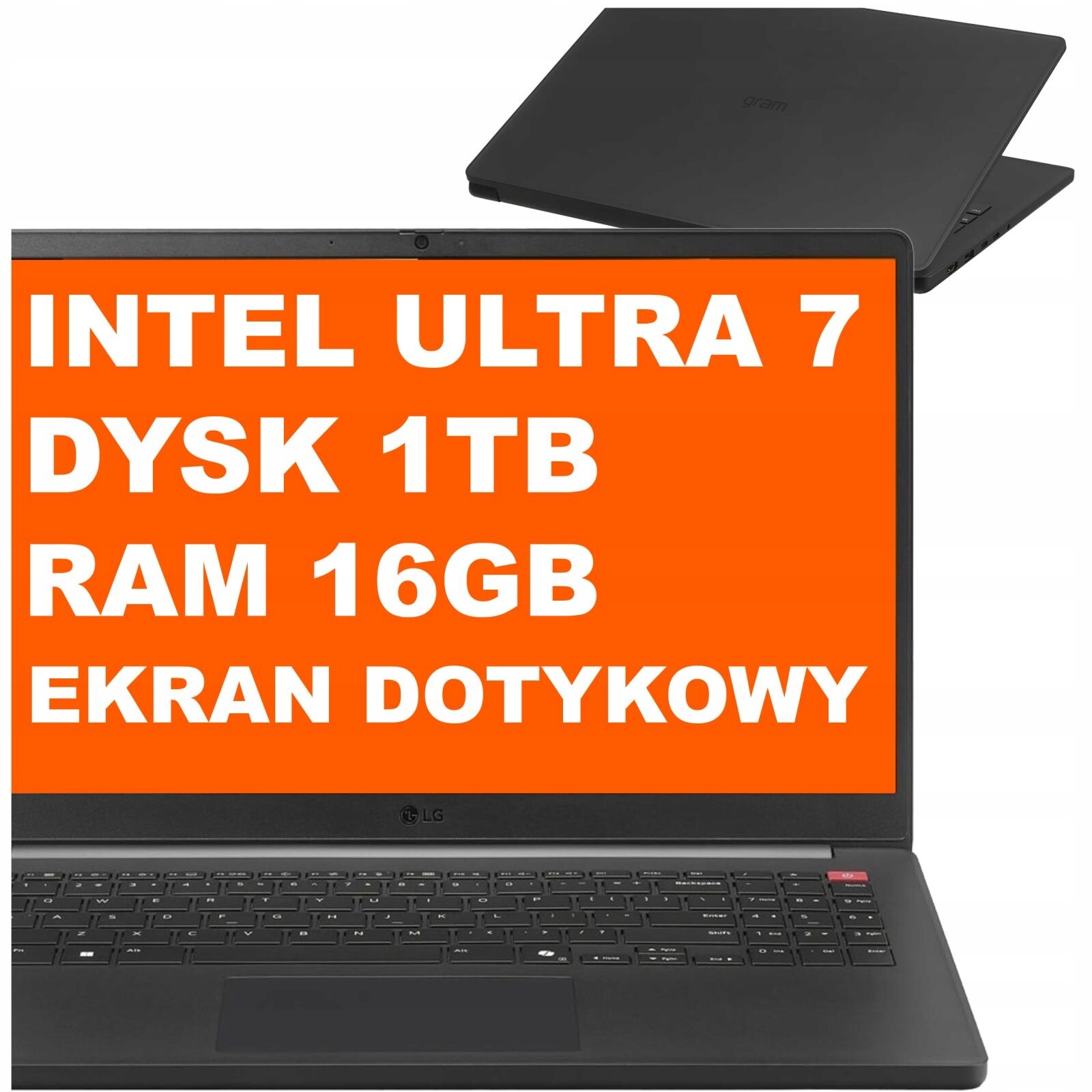 Notebook Lg Gram Book 15U55T-H Ultra 7 16GB 1TB Fhd Dotyk Win 11 Černý