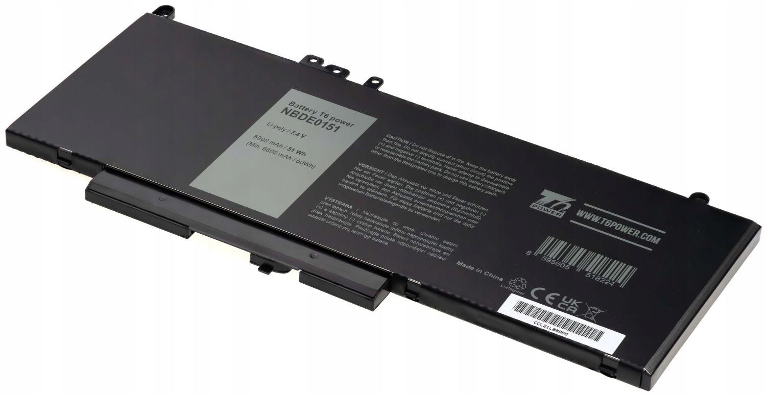 Baterie T6 Power pro notebook Dell 451-BBJT