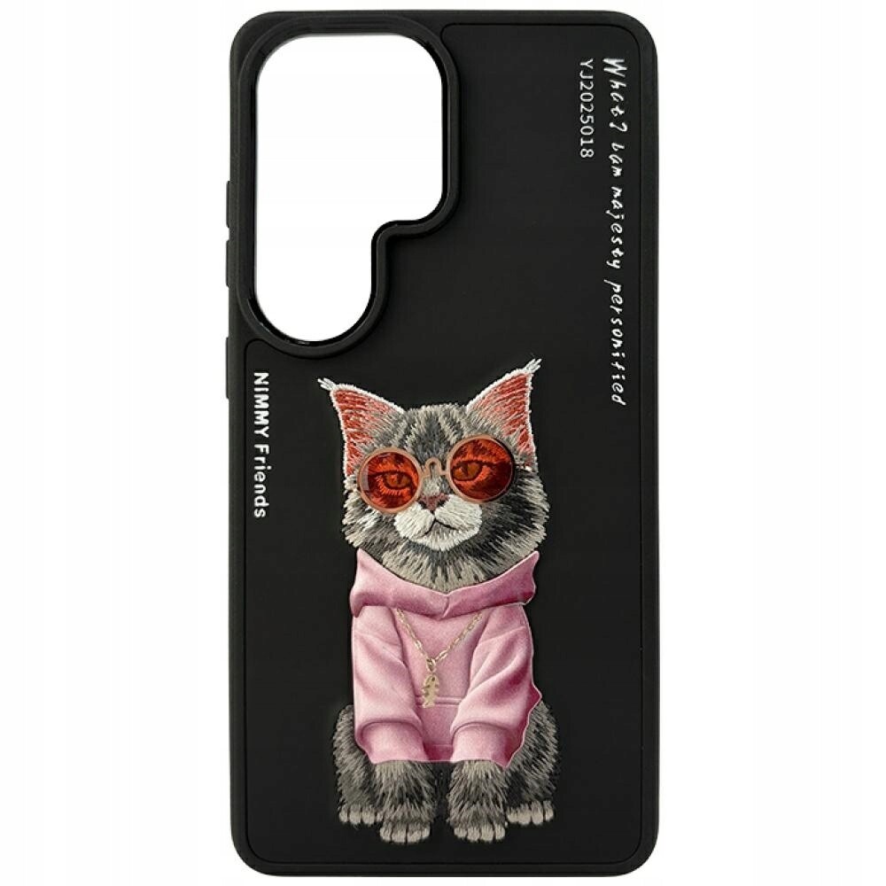 Pouzdro Nimmy Glasses Cool Cat pro Samsung Galaxy S26 Ultra, černé