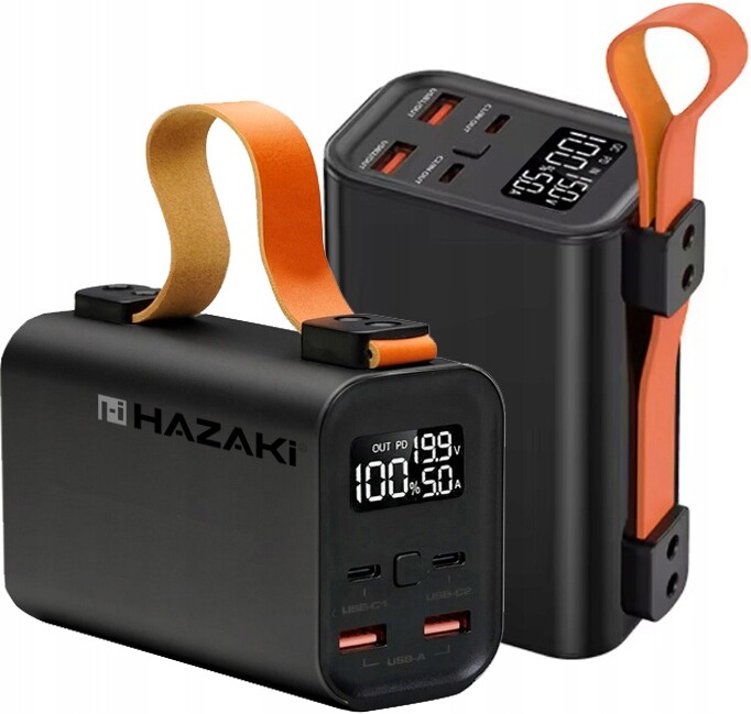 Powerbanka 100W Rychlé Nabíjení 30000mAh Ampér Volt Pro Laptop 2xPD