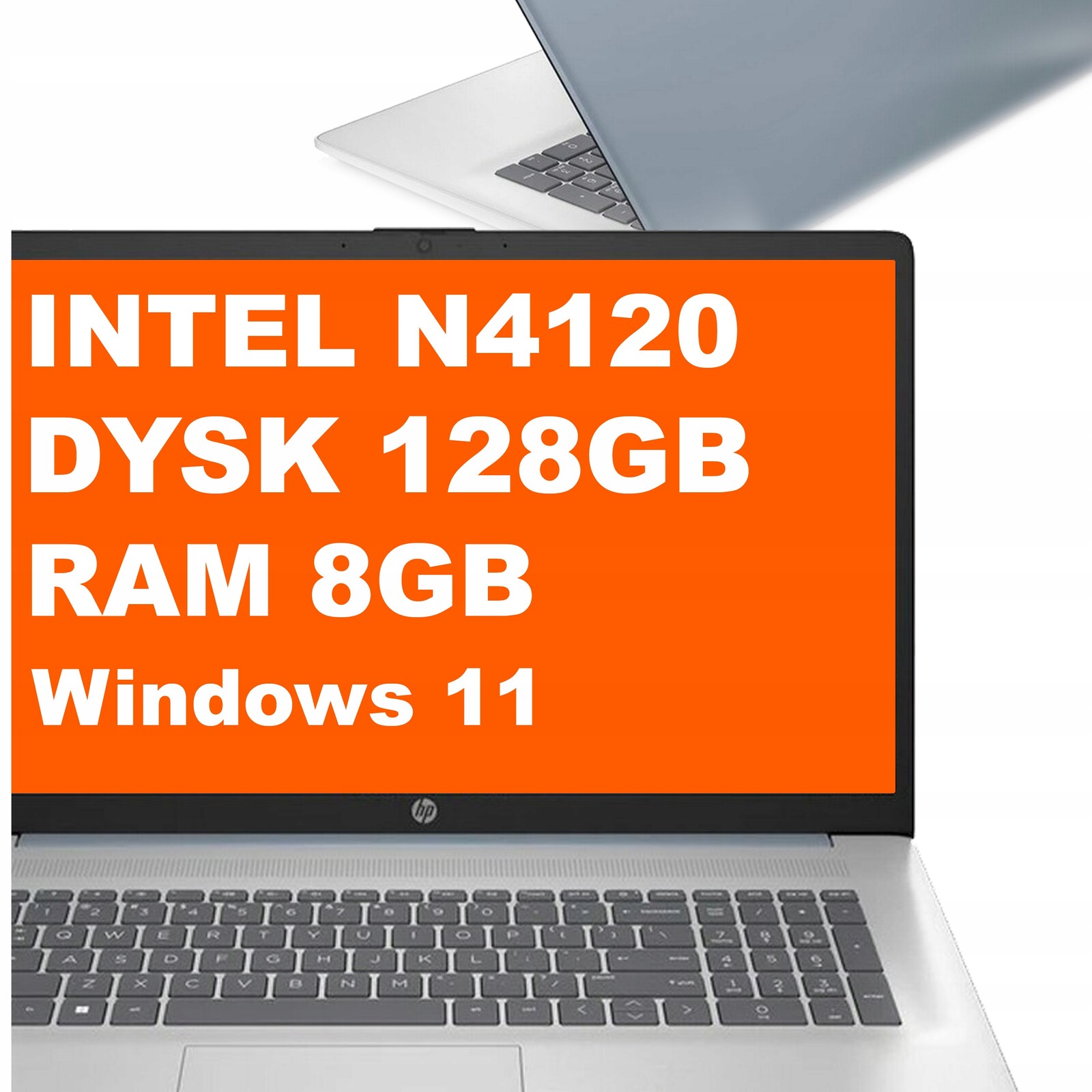 Notebook Hp 17-cn Intel N4120 8GB 128GB Intel Uhd Hd+ Dotyk Win 11 Modrý