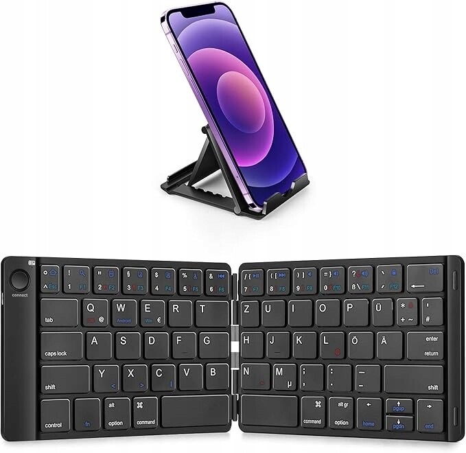 Bluetooth skládací přenosná klávesnice pro tablet a Pc telefon Android Ios