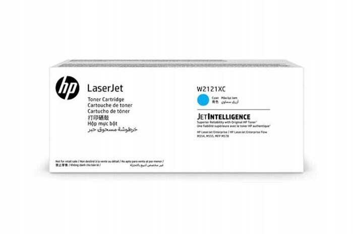 Cyan Hp LaserJet Color Enterprise M554 M555 M578 Mfp kompatibilní s W2121X