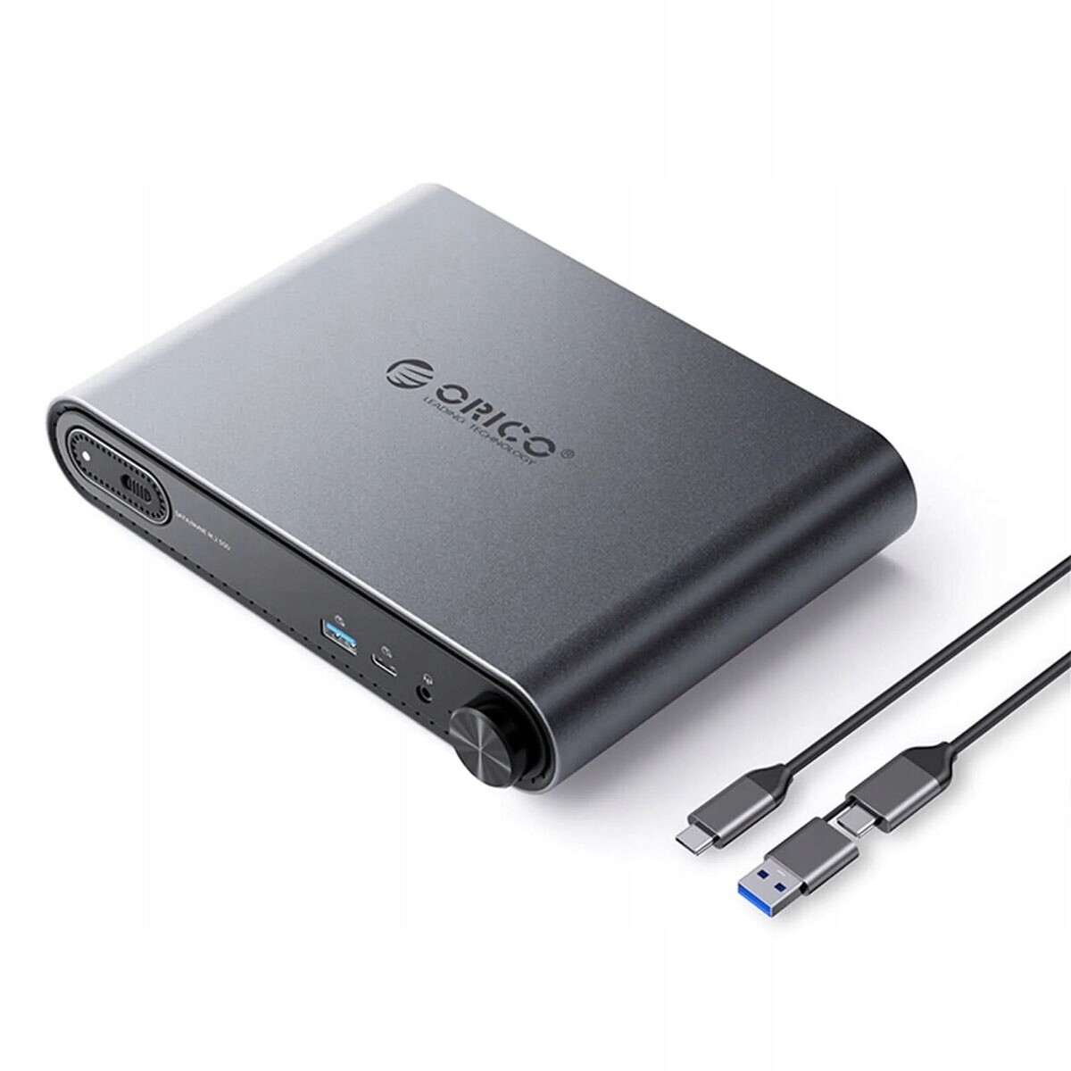 Orico Dokovací stanice Usb-c s krytem M.2 NVMe/SATA, audio 3,5 mm, RJ45, Hdm