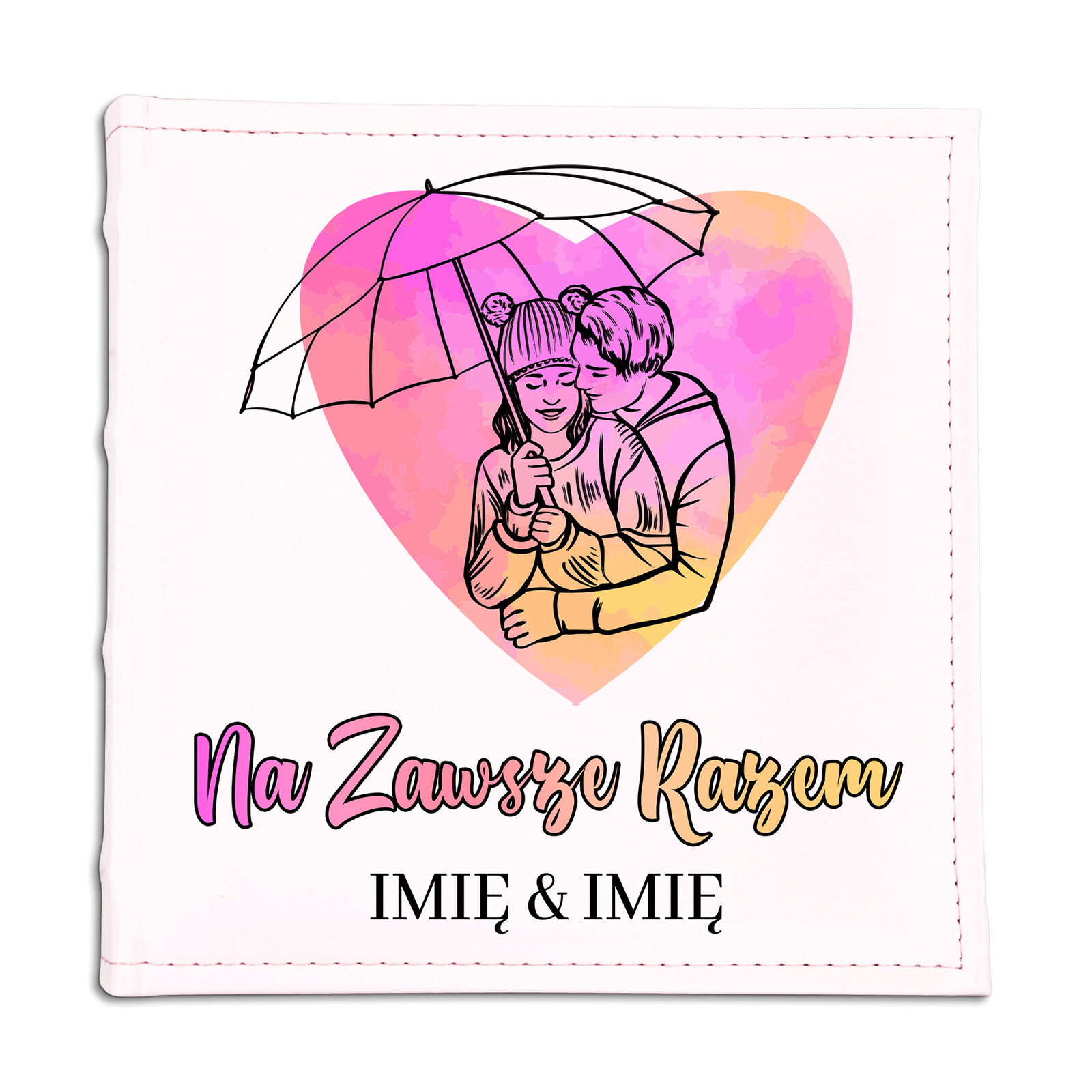 Album Na Fotky Kůže Navždy Společně *jména* Valentýna Výročí Dárek