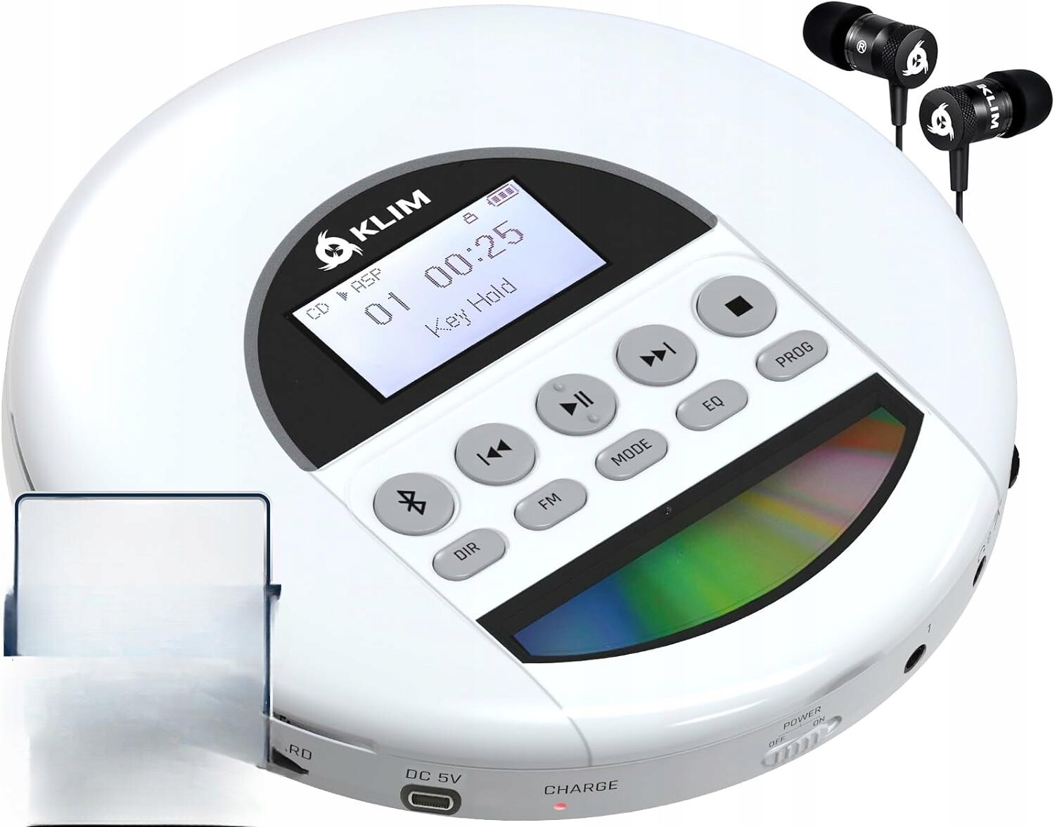 CD Přehrávač Walkman Klim Nomad Discman Aux 3,5 MM Hifi MP3 Sluchátka