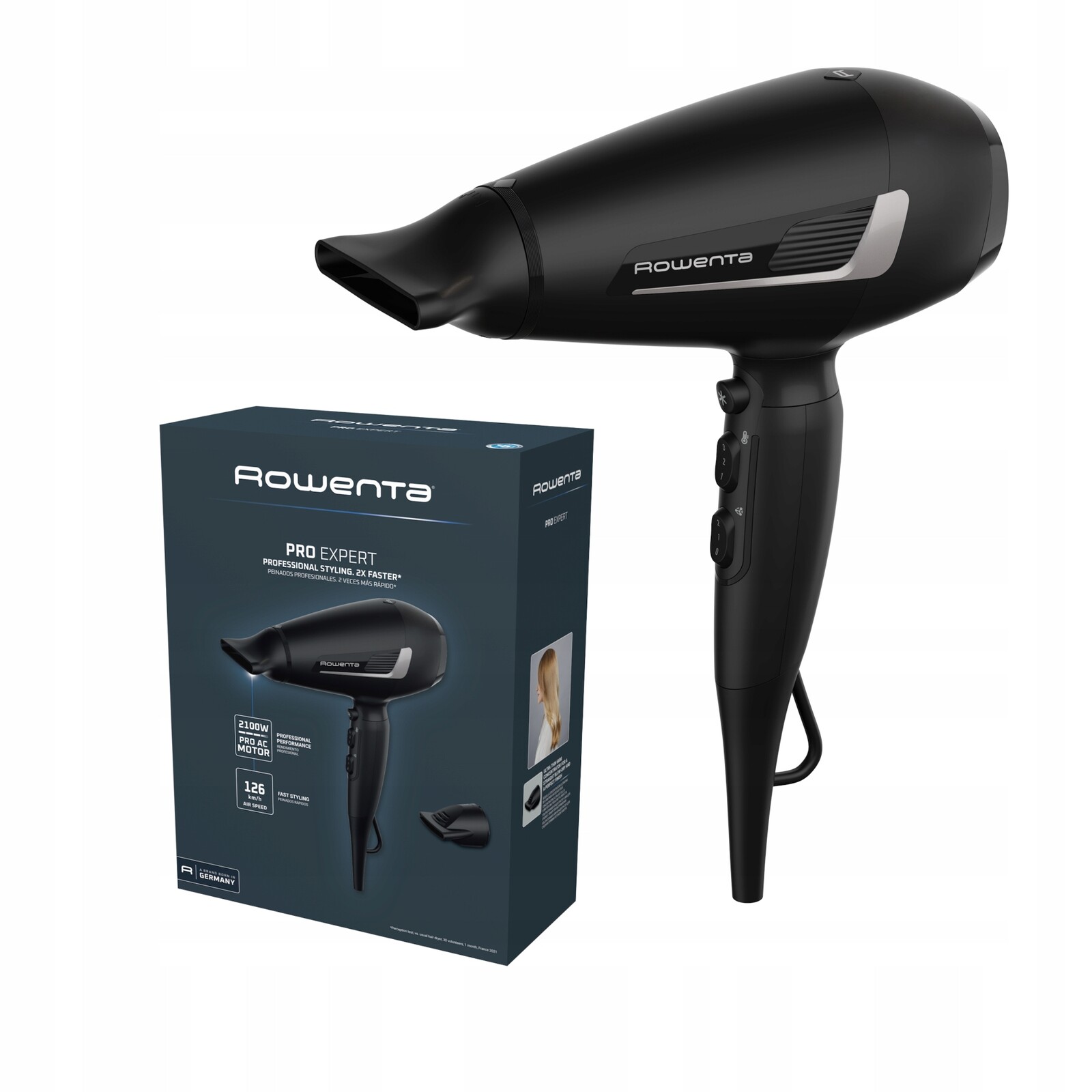 Vysoušeč vlasů Rowenta Pro Expert CV8810 2100W koncentrátor