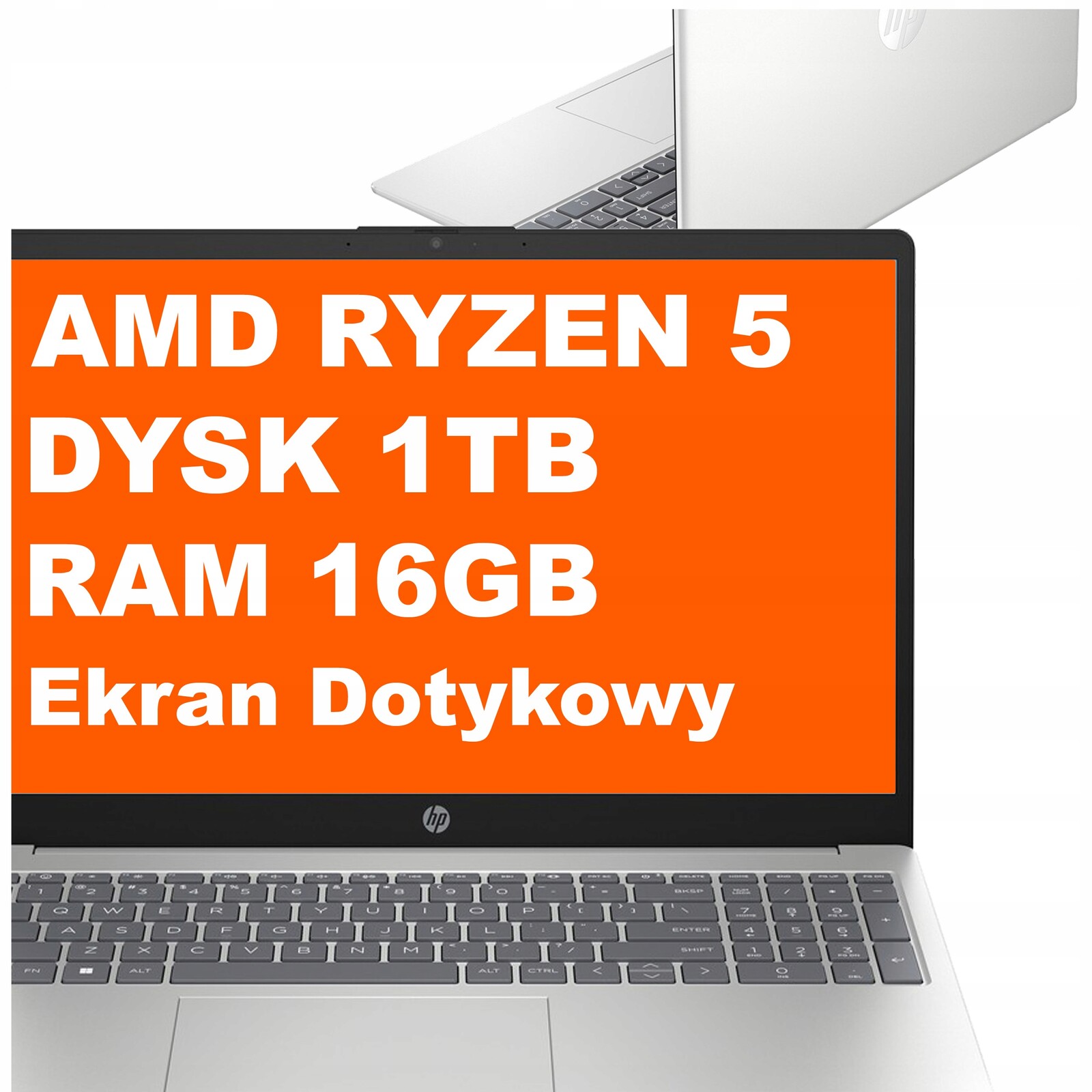 Notebook Hp 15-fc Ryzen 5 16GB 1TB Amd Radeon Hd Dotyk Win 11 Stříbrný