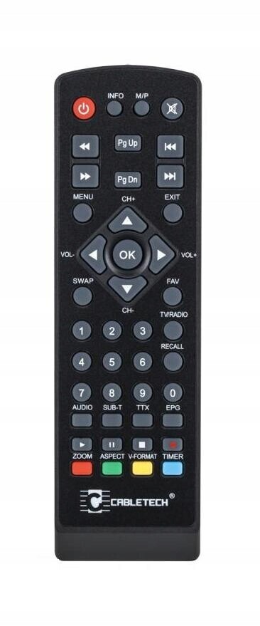 Dálkový Ovladač Cabletech Urz 0319-0325 Originální Černý