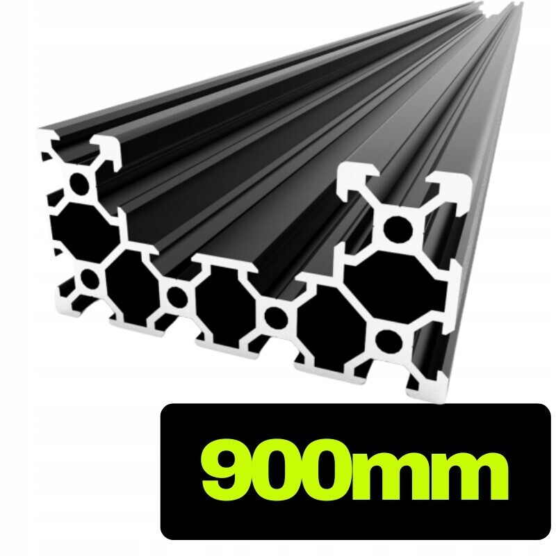 Hliníkový profil C-beam V-slot černý o délce 90 cm Profil 40x80