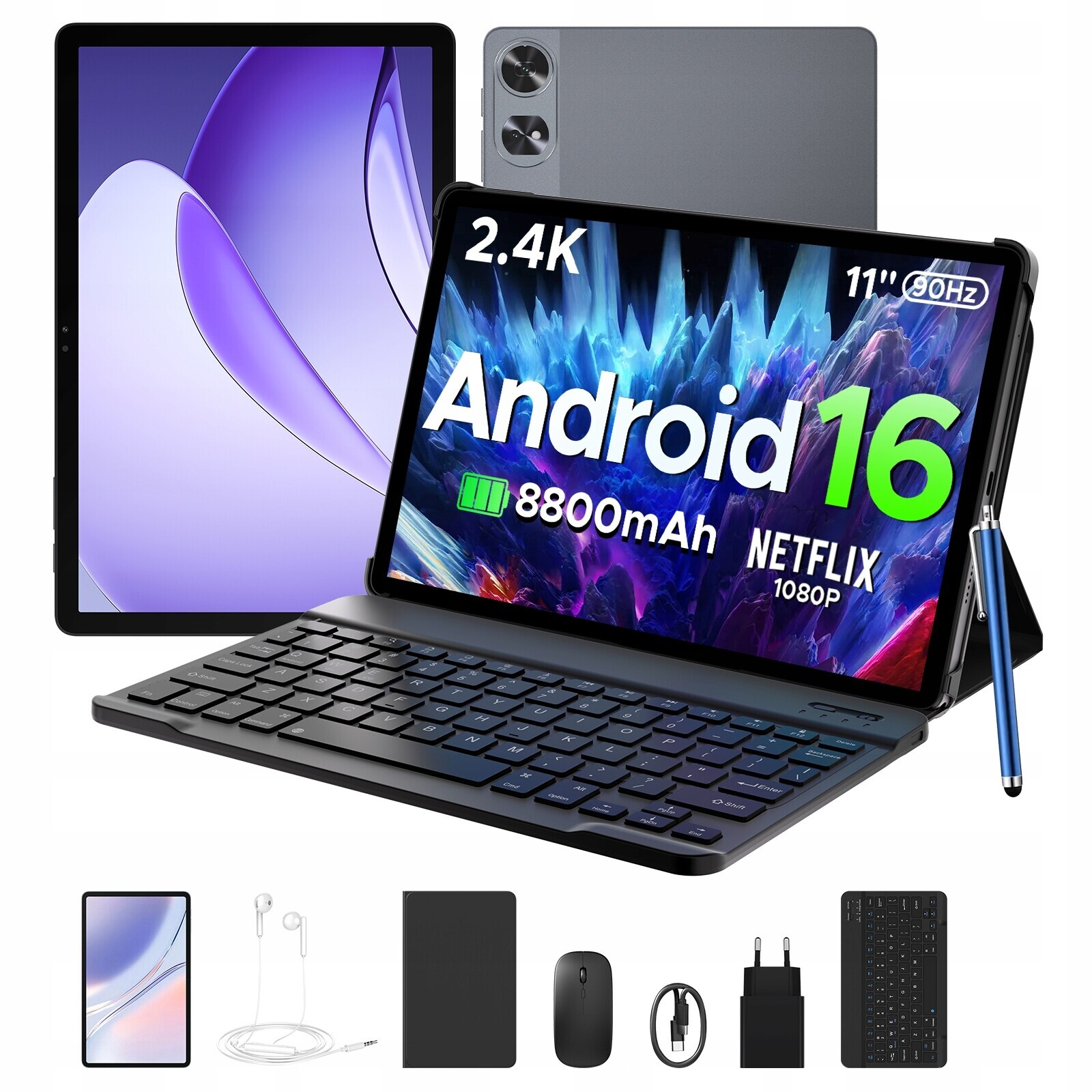 Tablet Pockam P11PRO 11'' Android16 8/128GB 8800mAh 90Hz WiFi Gps Set