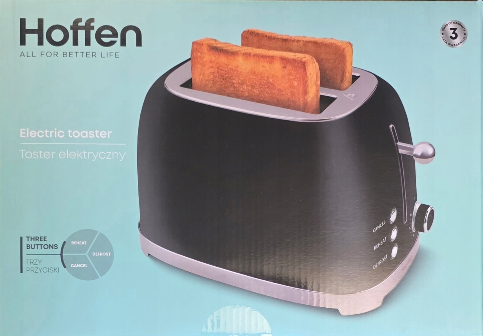 Hoffen Toustovač 815 W – 6 úrovní opékání