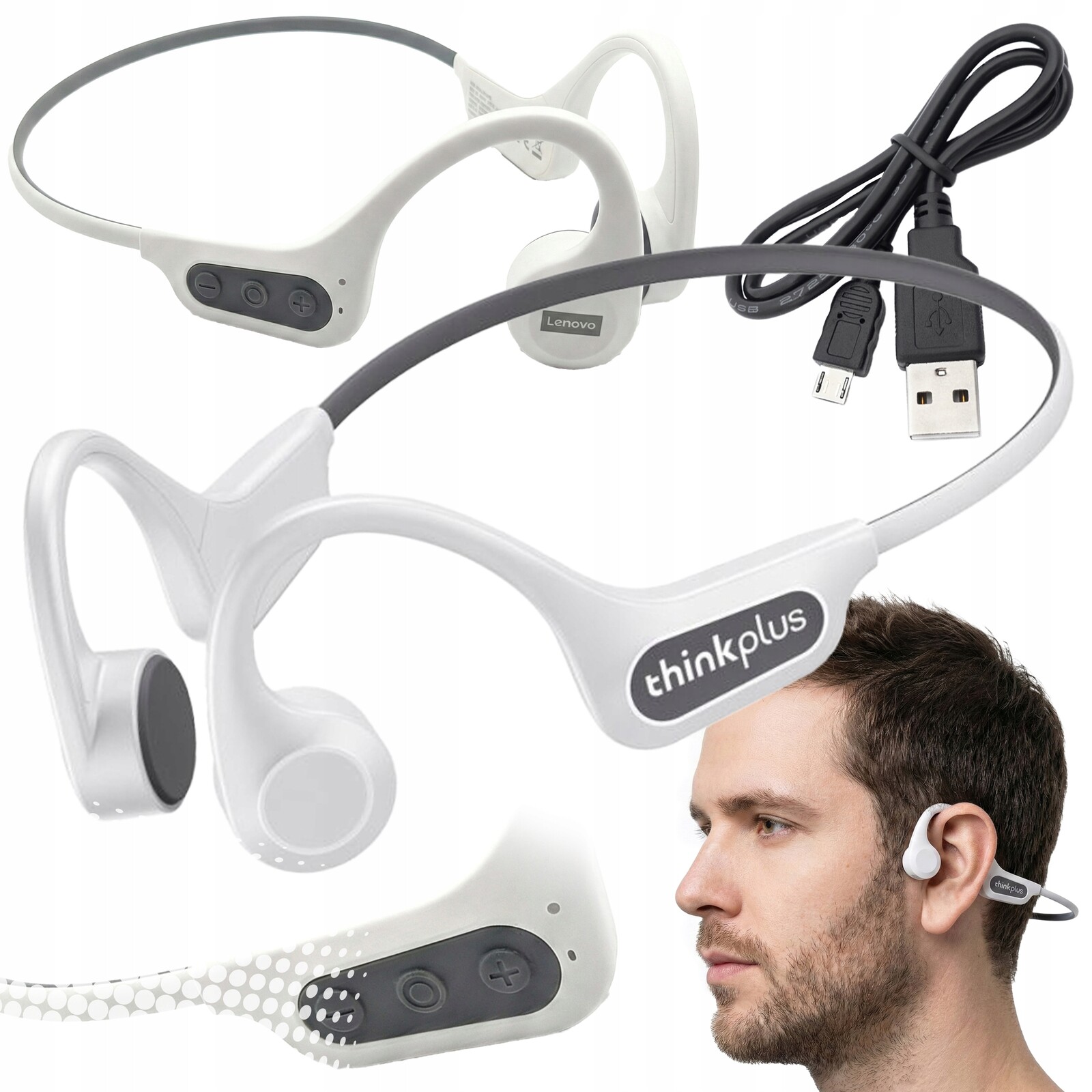 Bezdrátová sluchátka Lenovo Bone x3 Pro pro běhání