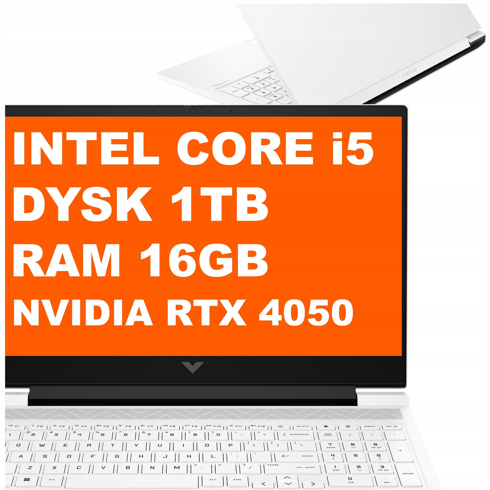 Notebook Herní Hp Victus 16T-R100 i5 16GB 1TB Rtx 4050 Fhd Win 11 Bílý