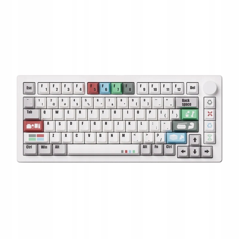 Mechanická klávesnice Akko x MonsGeek M1 V5 Via Recycling Aluminium Botany