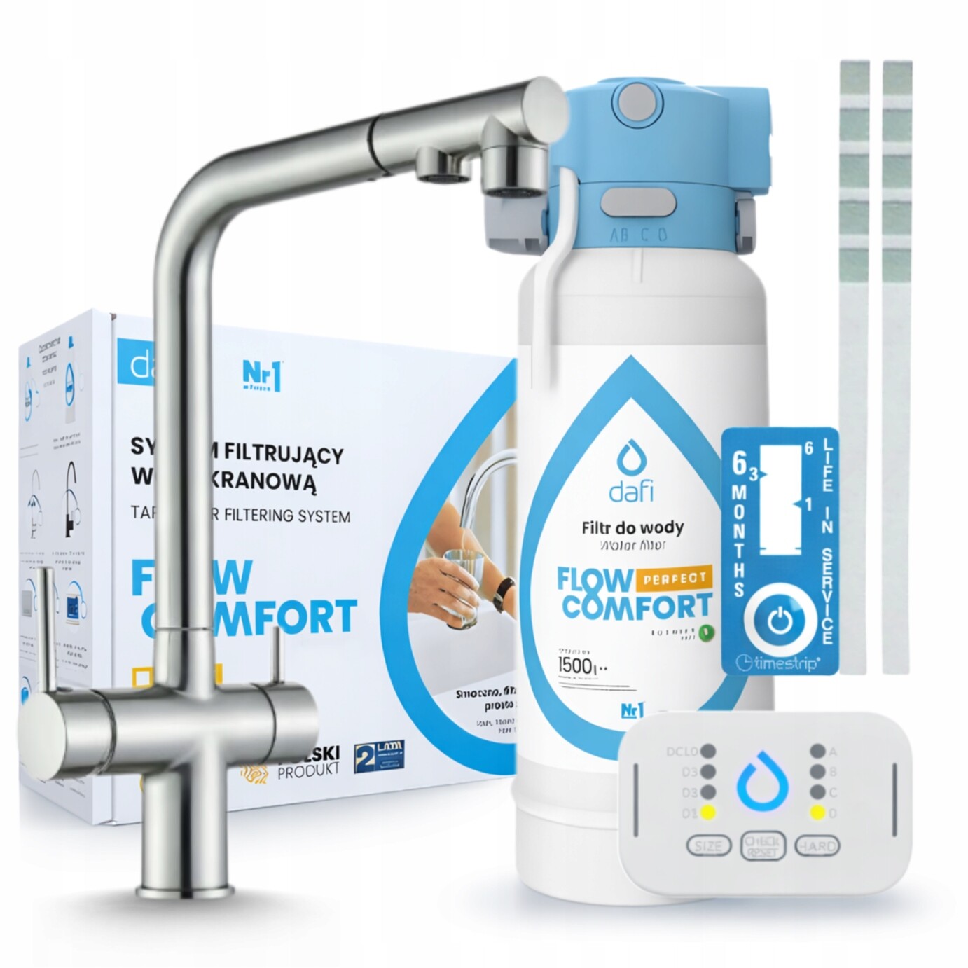 Sada Na Filtrování Vody Pod Dřez Dafi Flow Comfort S Kuchyňskou Baterií