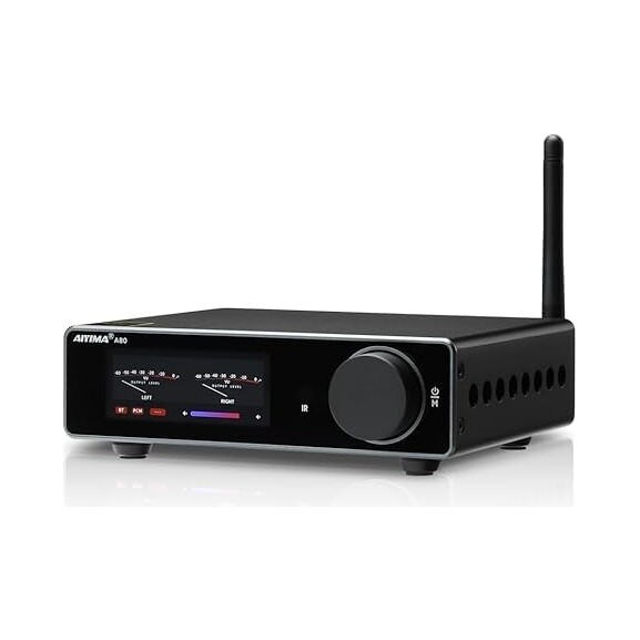 Aiyima A80 zesilovač TPA3255D2/ESS9038Q2M stereo HiFi 2.0 Pc-usb 300W
