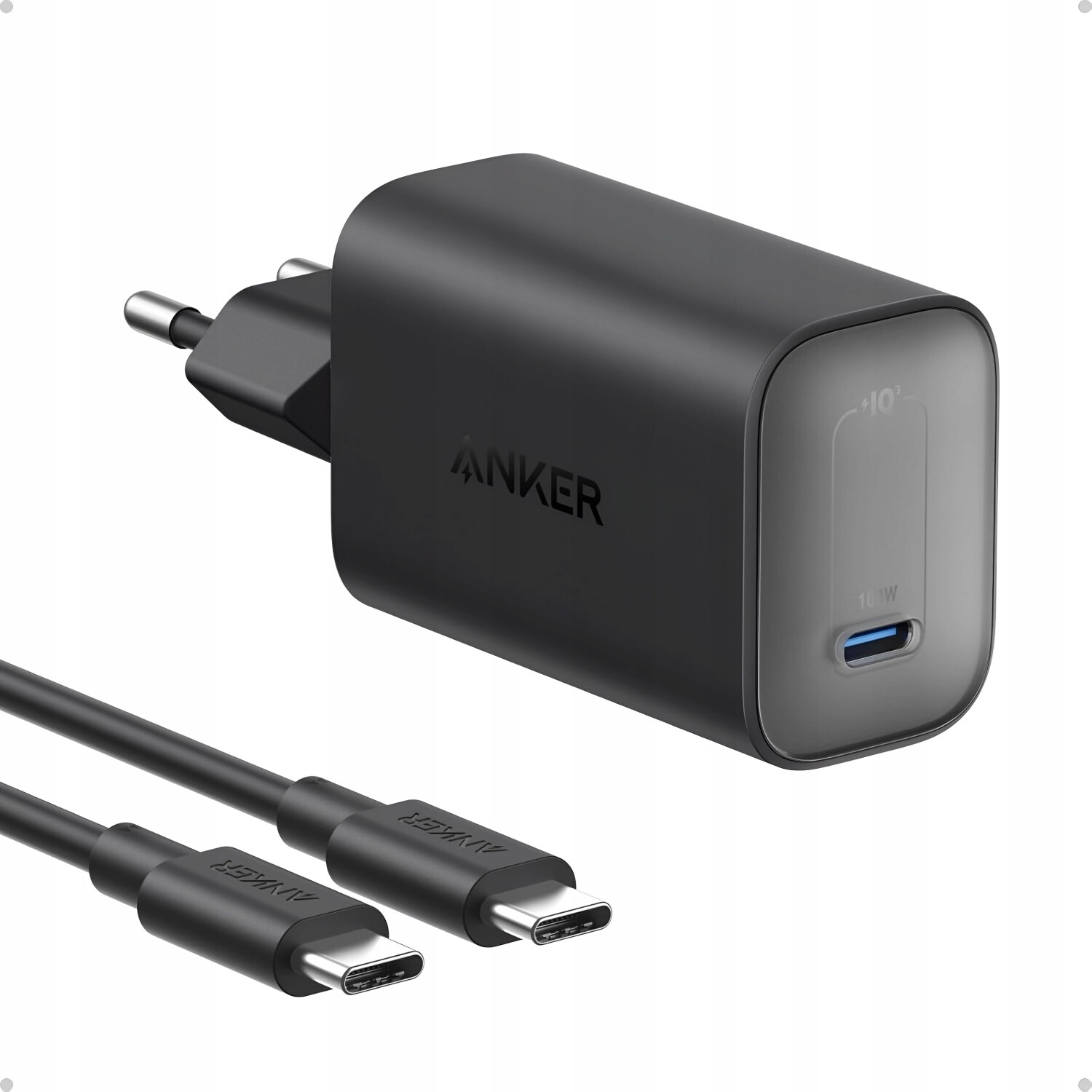 Nabíječka Anker Nano 100W Usb-c pro MacBook iPhone Galaxy Kabel 1,8 m Černá