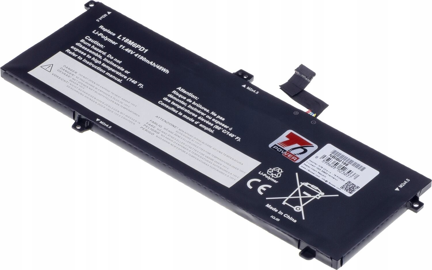 Baterie T6 Power pro notebook Lenovo SB10T83168