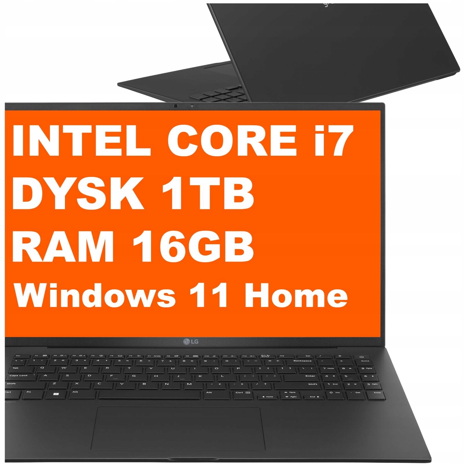 Notebook Lg gram 16 16Z90R-G Intel i7 16GB 1TB Intel Xe Wqxga Win 11 Černý