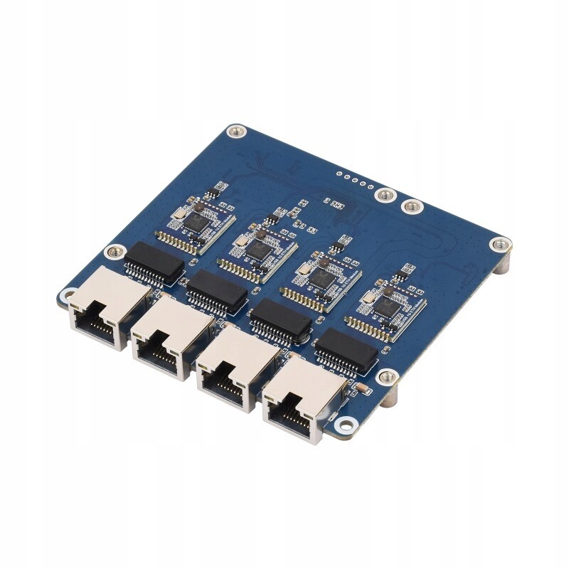 PCIe až 4-kanálový Gigabit Ethernet (b) pro Raspberry Pi 5