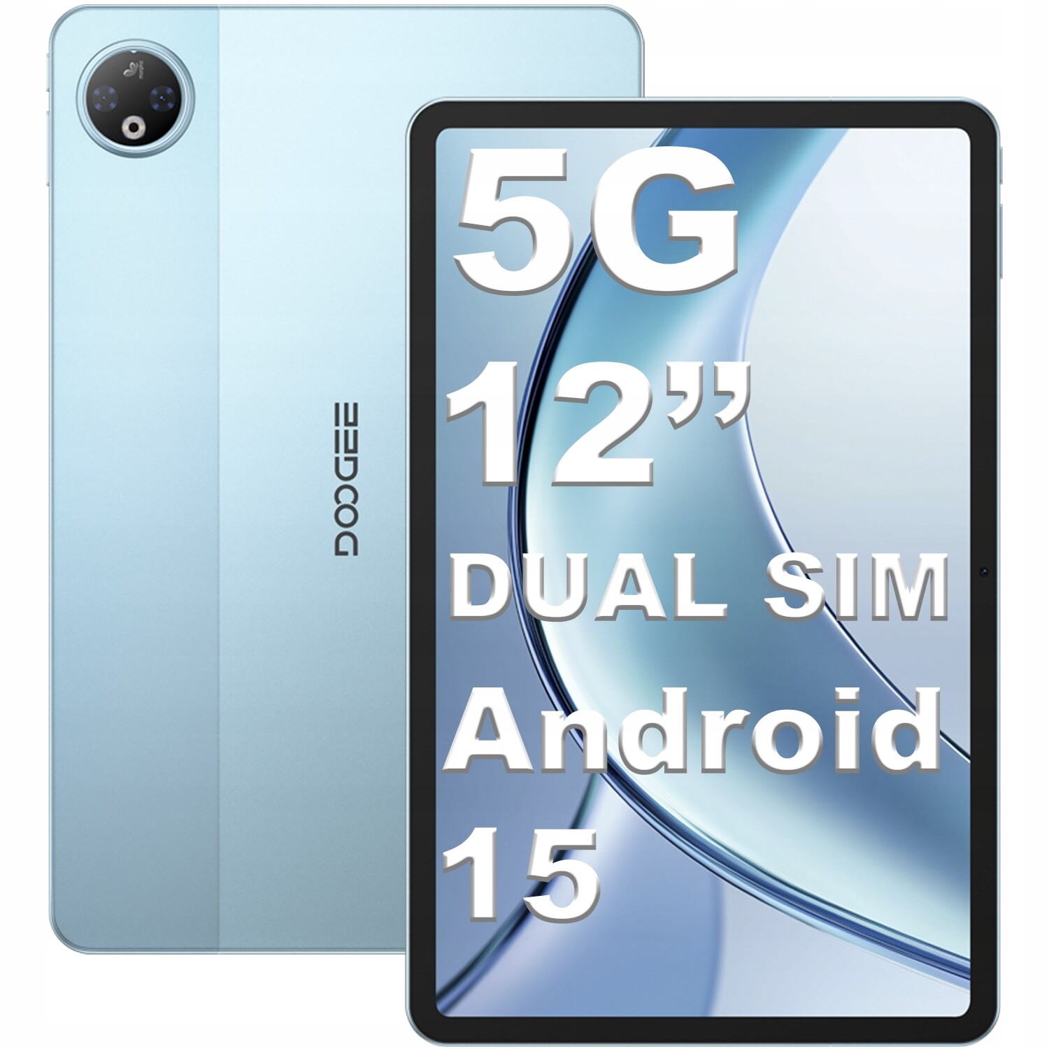 Tablet Doogee Vpad Android15 5G Lte 8/256GB Dual Sim Wifi Gps 8800mAh 12''