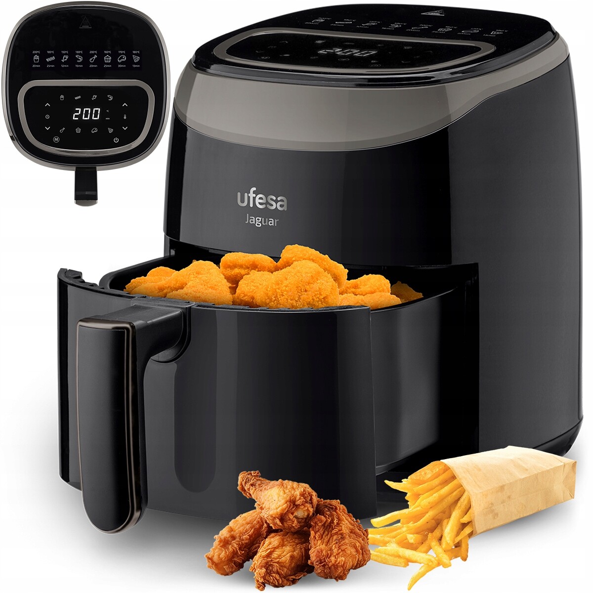 Beztuková Fritéza Air Fryer Ufesa Nepřilnavá 3,5 L L10A