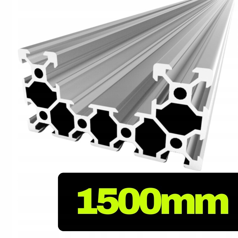 Hliníkový profil C-beam V-slot stříbrný o délce 150 cm