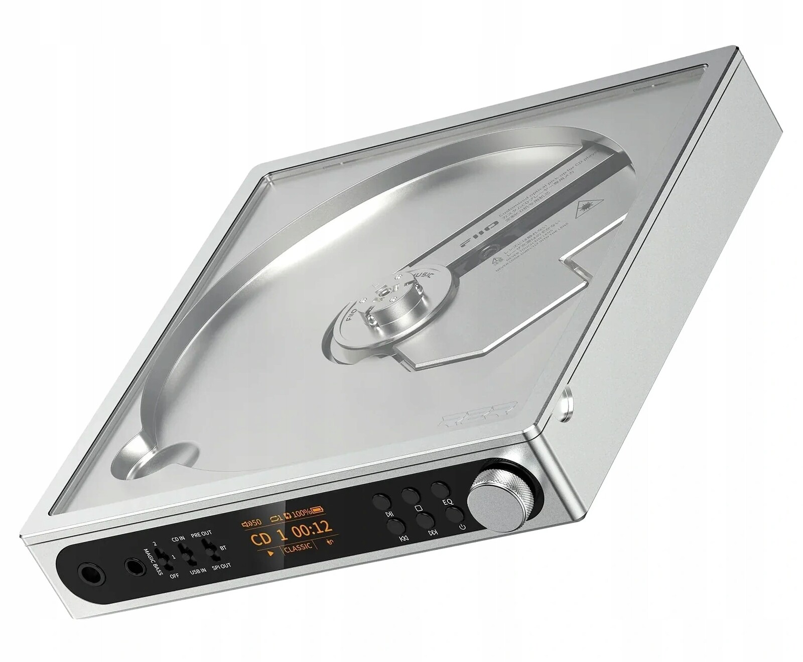 FiiO DM15 R2R (Stříbrný) Dac R2R 3.5 mm 4.4 mm Bluetooth DSD256