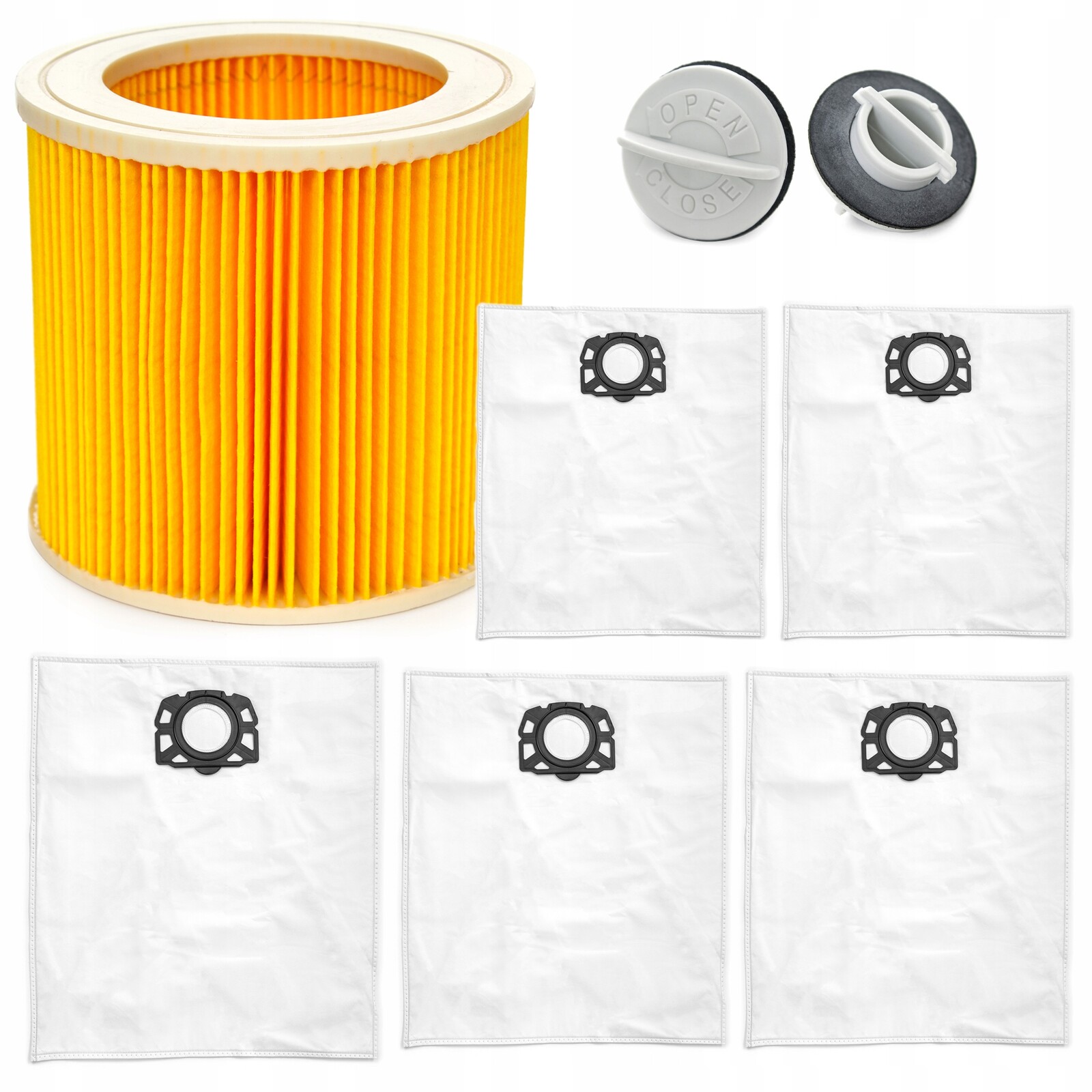 5 x Sáčky Do Vysavače Karcher WD3 SE4001 Stanley Filtr