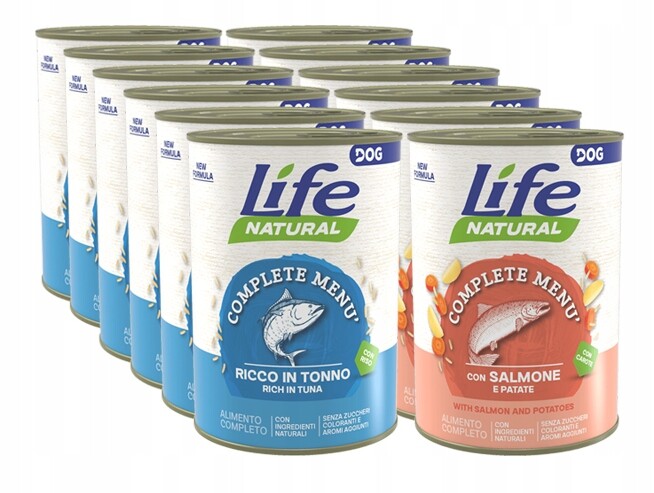 Life Dog Krmivo pro psa konzerva 400g Sada 12 ks mix chutí