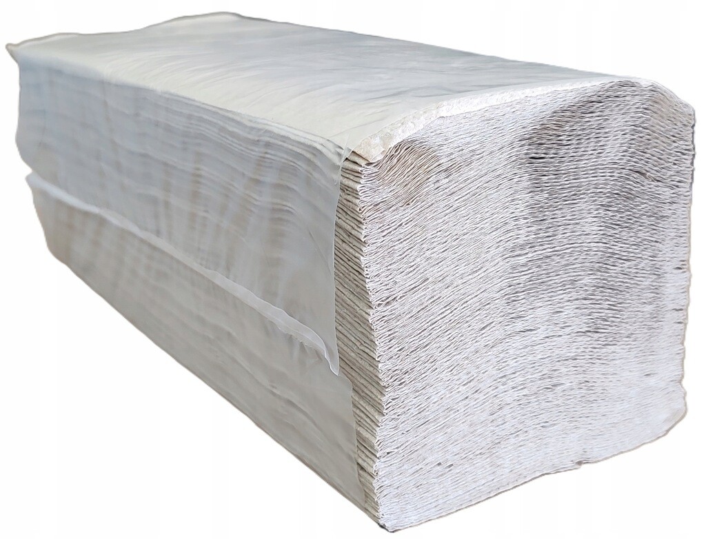 Skládací papírový ručník Zz šedý, recyklovaný Lamix zelený