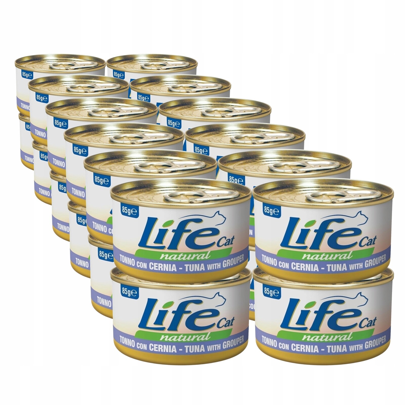 Life Cat Natural Krmivo pro kočky konzerva Set 24x85g Tuňák Hraník