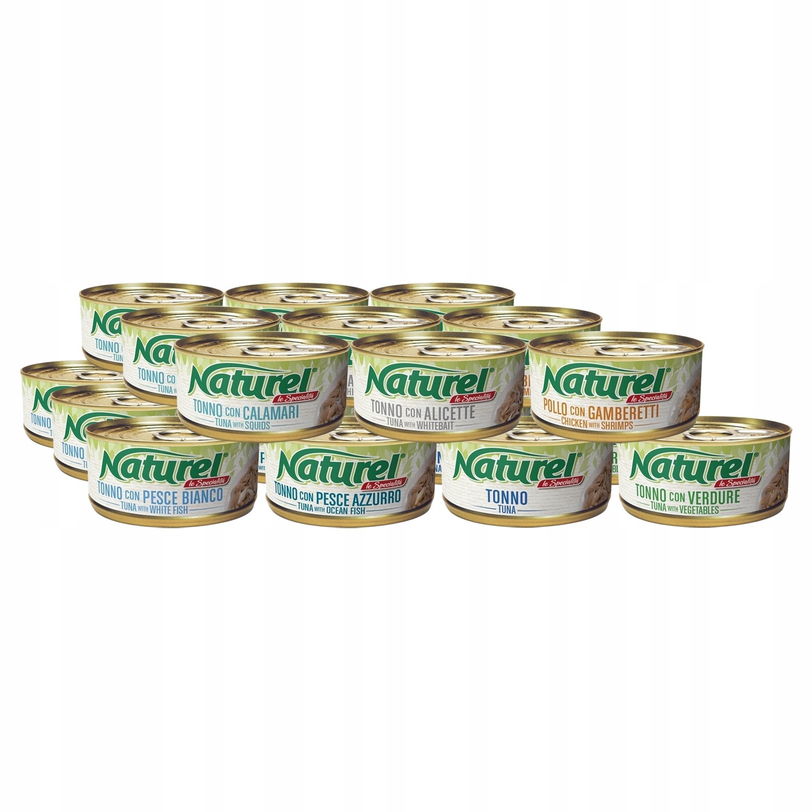 Life Cat Naturel Krmivo pro kočky konzerva 21x70g MIX 7 rybích příchutí