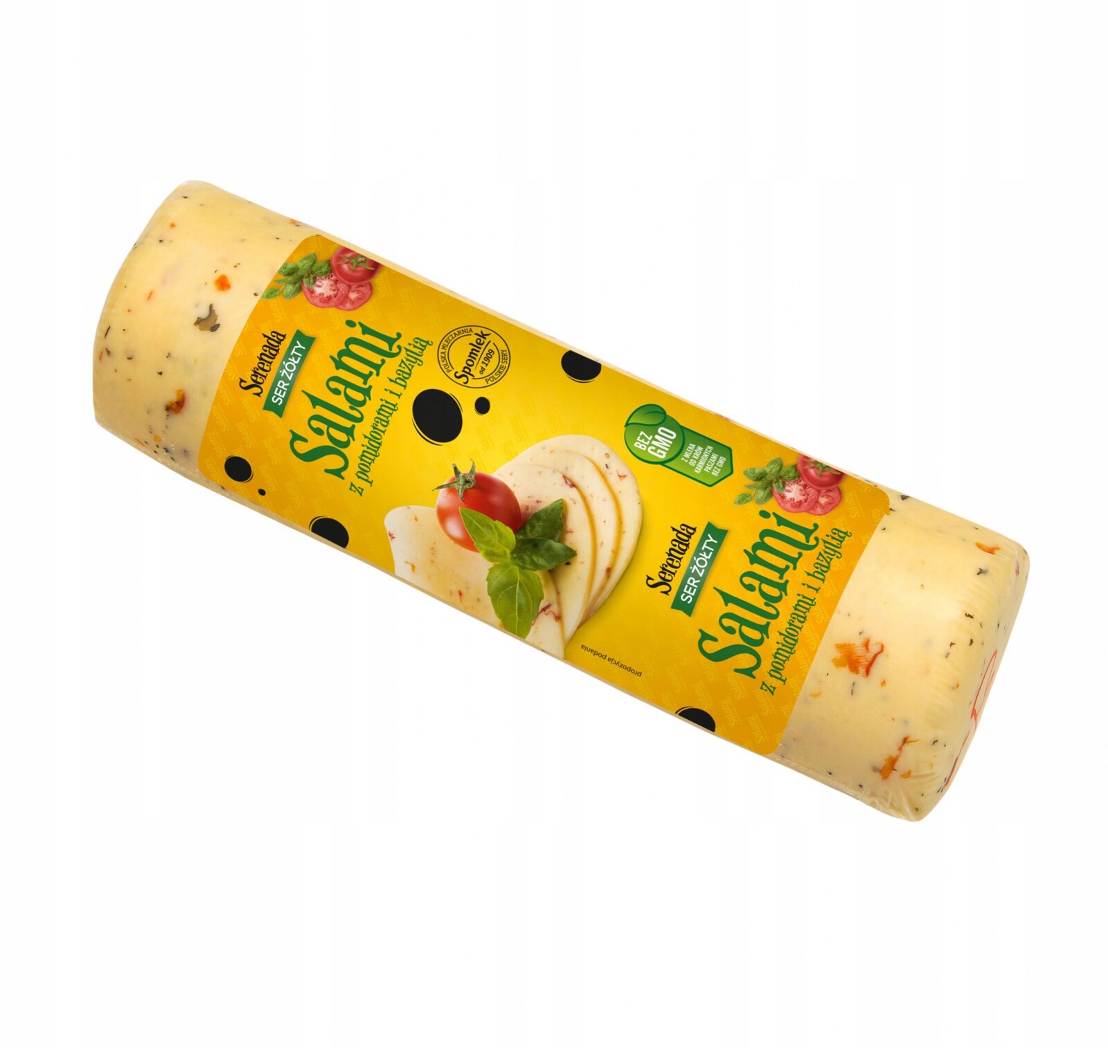 Salámový sýr s rajčaty a bazalkou, 1,45 kg.