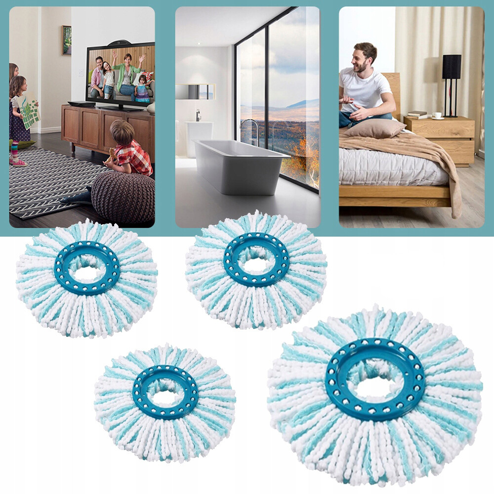 4 Kusy Vyměnitelných Nástavců Pro Mikrosadu Mopu Leifheit Clean Twist Disc