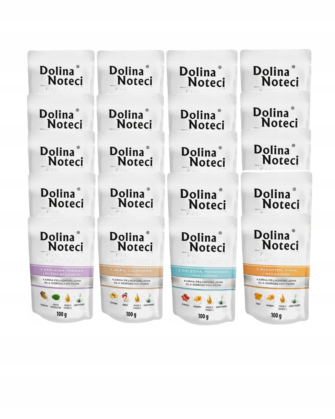 Dolina Noteci Premium vlhké krmivo pro psy MIX 20x100g Malé Plemena