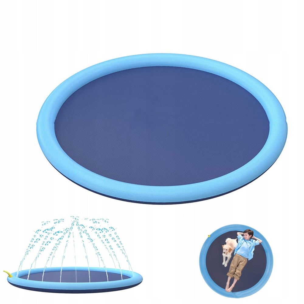 Bazén Pro Psa Pro Děti Zvířata Skládací Lehký 150 cm Vodní Chladící Podložka