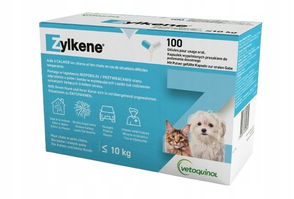 Uklidňující tablety Vetoquinol Zylkene 225 mg pro malé psy <=10 kg 100 t.