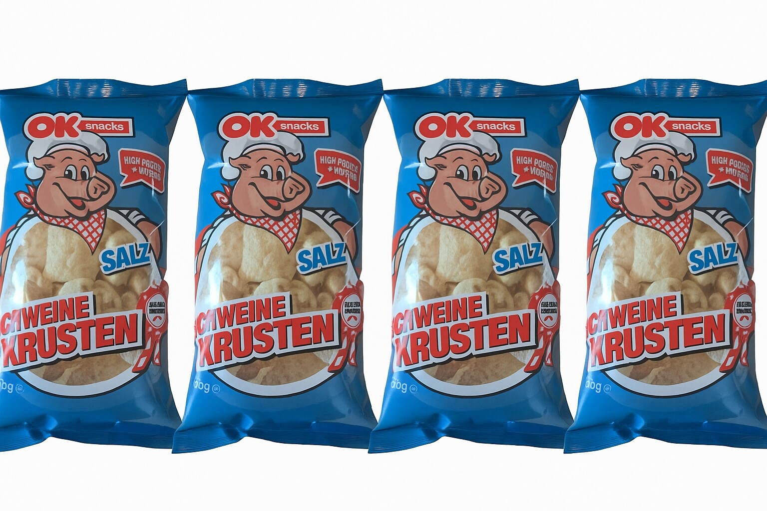 Vepřové škvarky Solené – Křupavá svačinka Keto 400 g Slané křupky