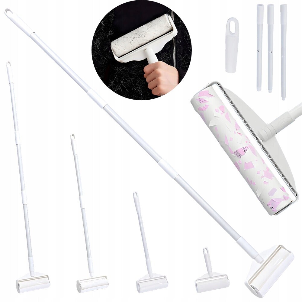 Roller Na Srst S Nastavitelnou Délkou, Bílý, Ergonomický, S Přívěskem