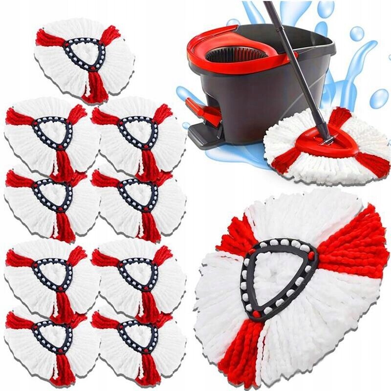 10X Vložka Do Mopu Mop Náhradní Vileda Turbo Absorpční Vložka
